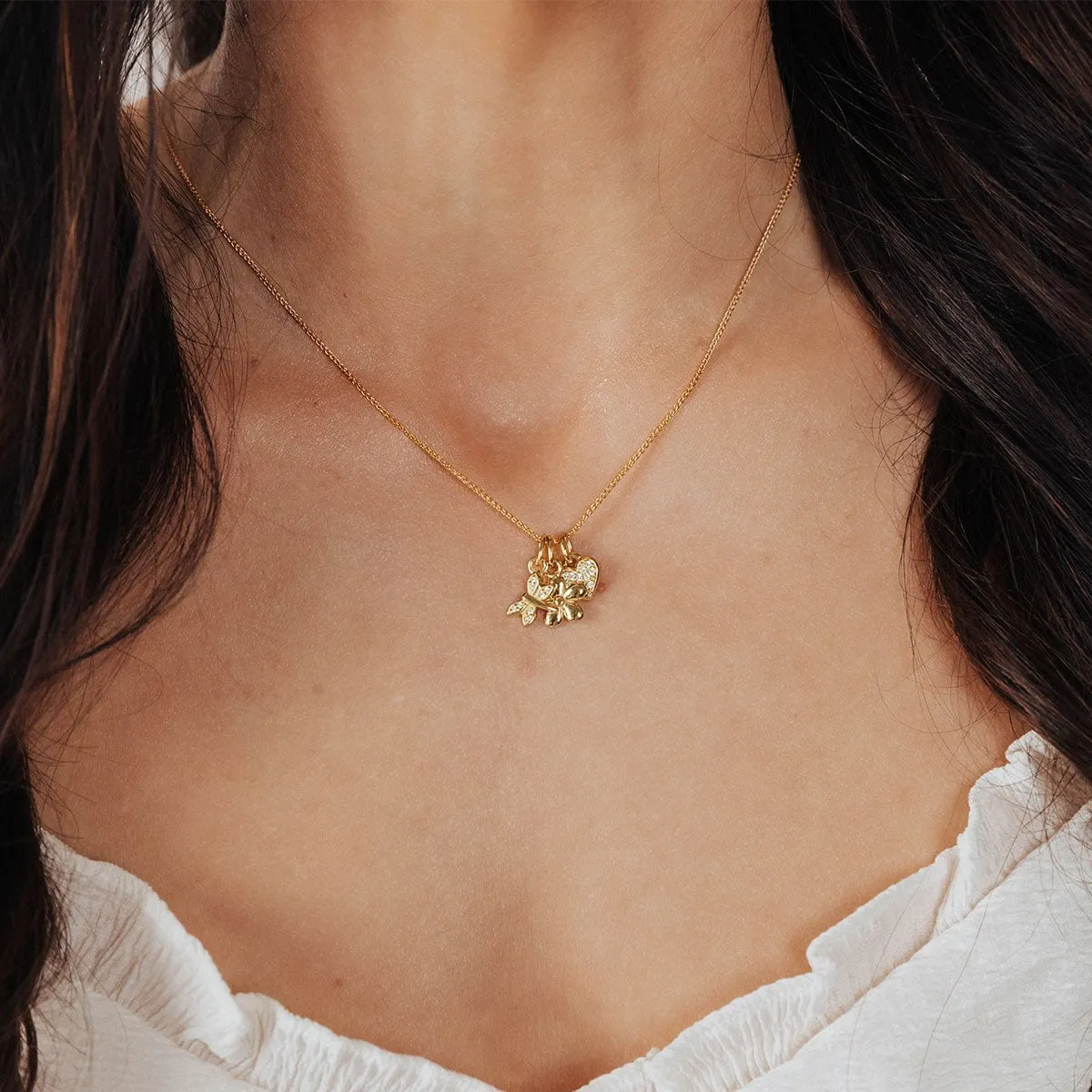 Roma Flower Charm (Gold)