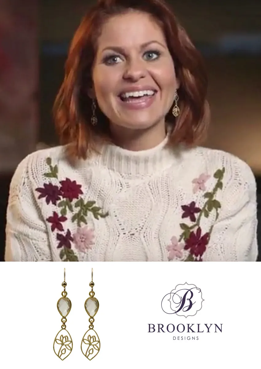 SALE Faith Gold Earrings *As Seen On Candace Cameron Bure*