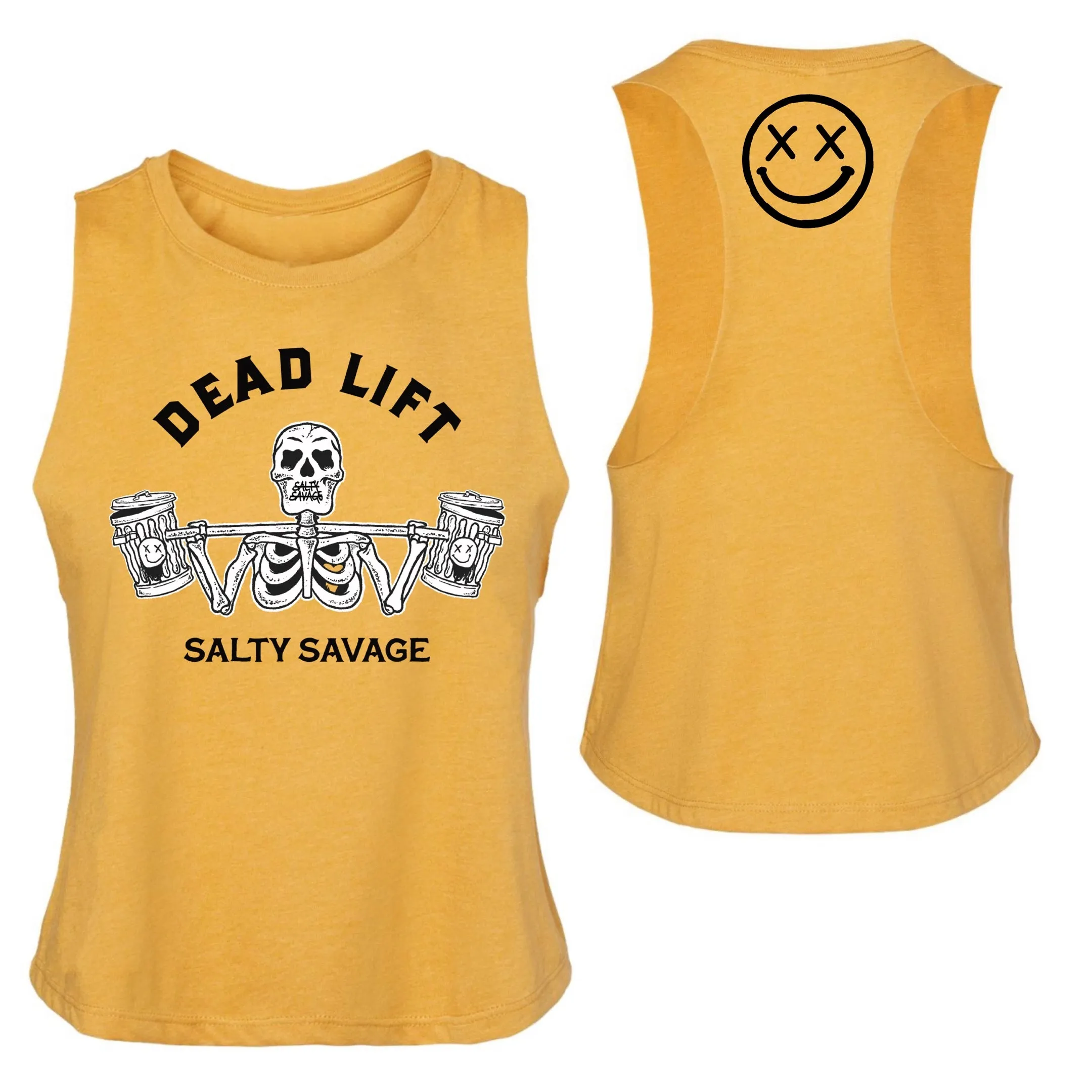 Salty Savage Ladies "Dead Lift" Flowy Crop Tank