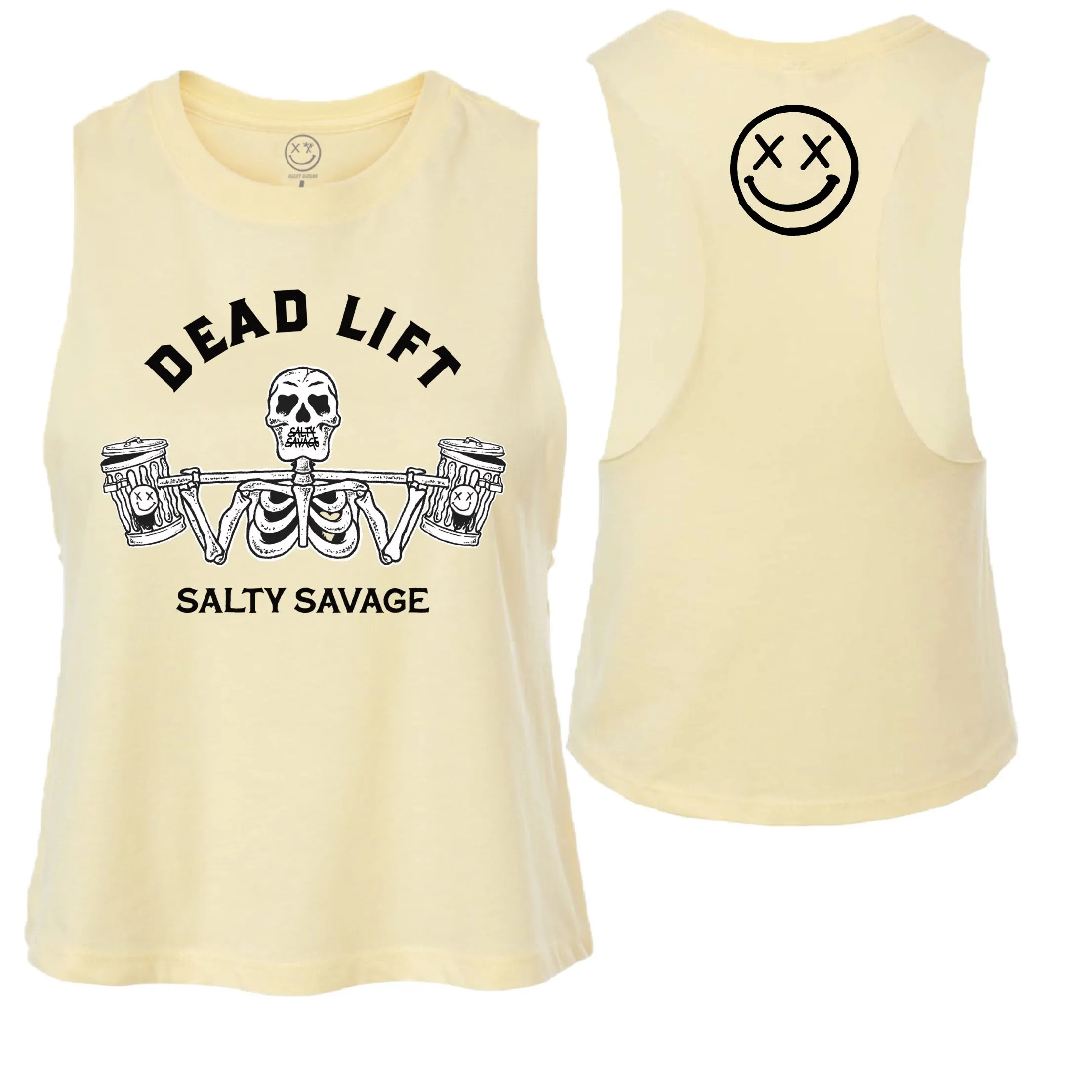 Salty Savage Ladies "Dead Lift" Flowy Crop Tank