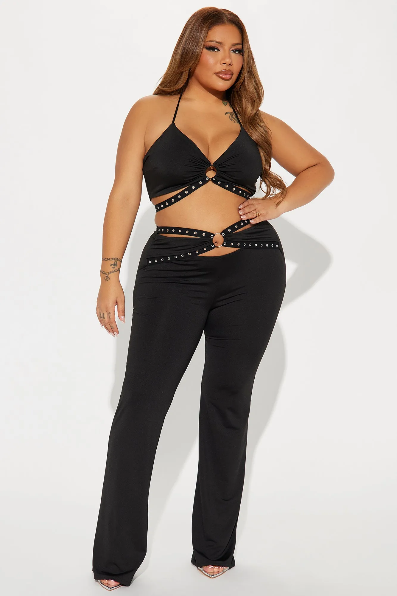 Samantha Pant Set - Black