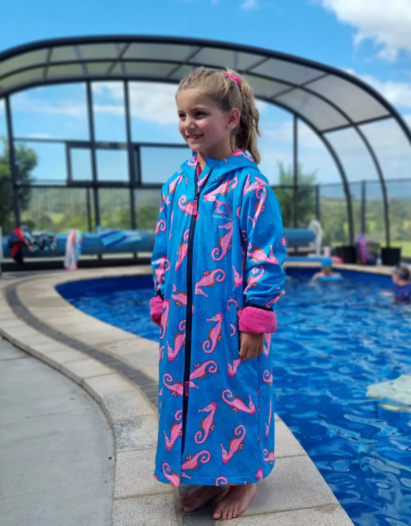 Seahorse Spectacle Swim Parka | Child Unisex