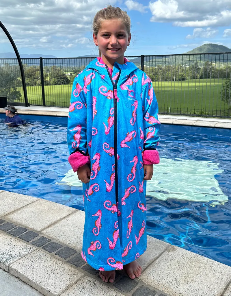 Seahorse Spectacle Swim Parka | Child Unisex