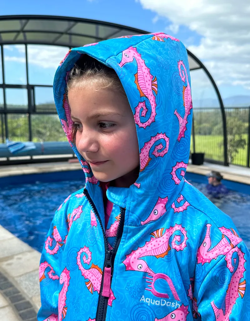 Seahorse Spectacle Swim Parka | Child Unisex