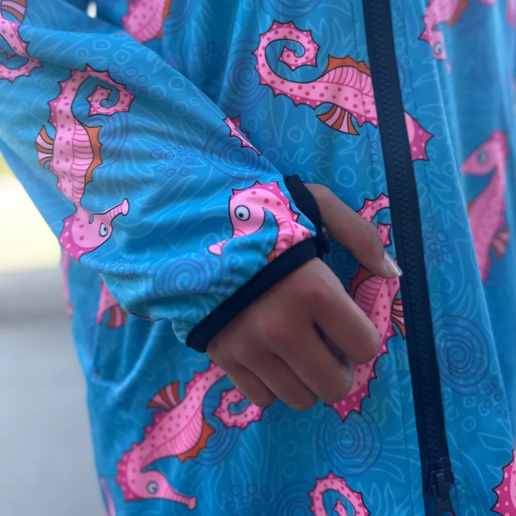 Seahorse Spectacle Swim Parka | Child Unisex