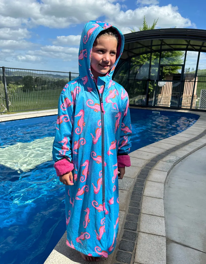 Seahorse Spectacle Swim Parka | Child Unisex