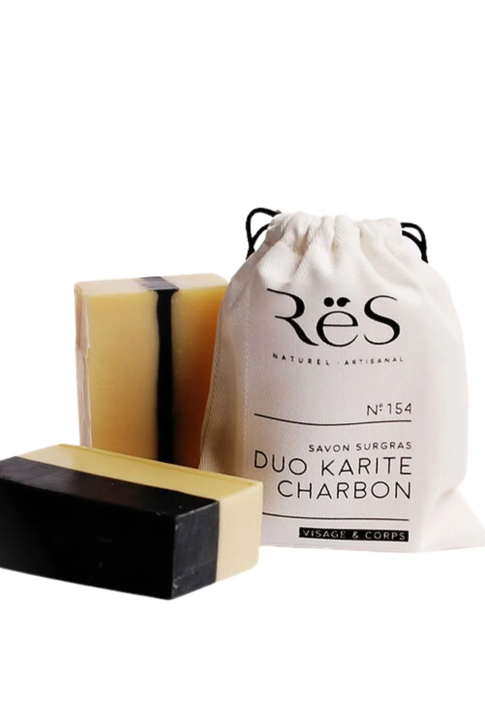 Shea Butter and Charcoal Moisturizing Soap - Skin Hydration and Purification