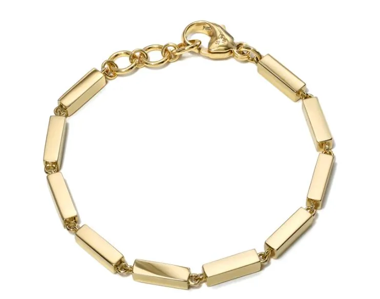 Solid Bar Giana Bracelet in 18K Yellow Gold