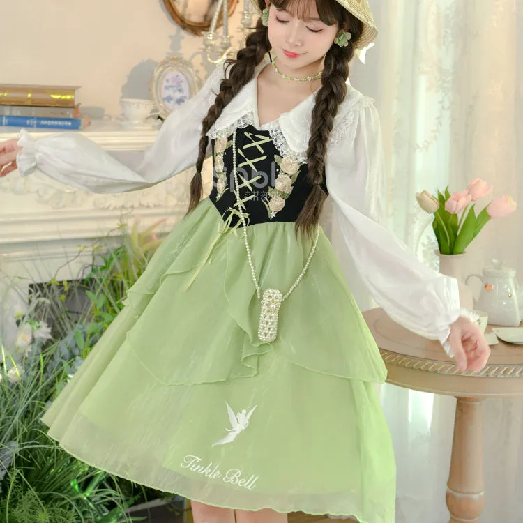 Spring Lovely Flower Girl Green Dress ON622