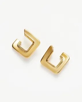 Squared Open Stud Earrings