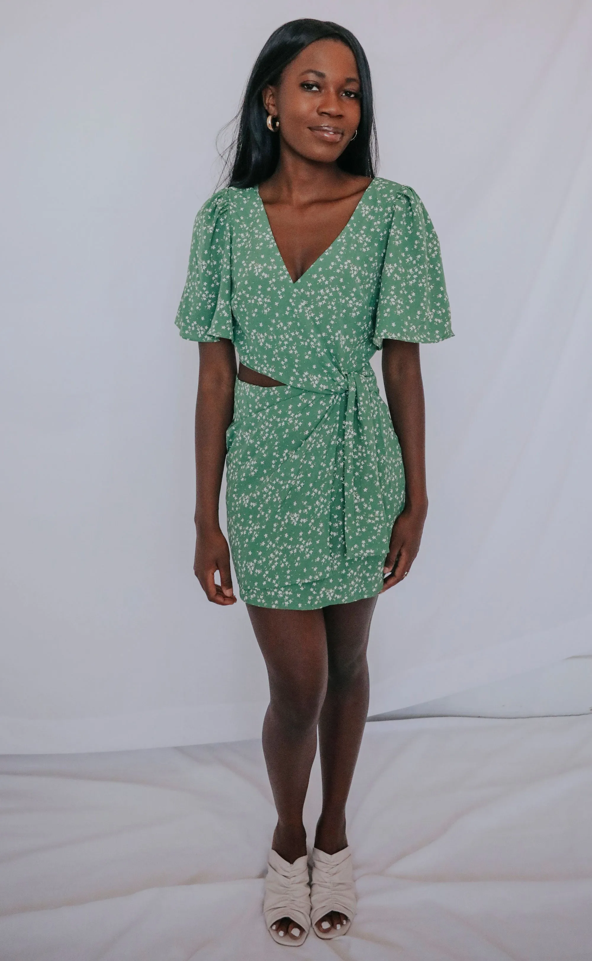 tempest mini dress - green