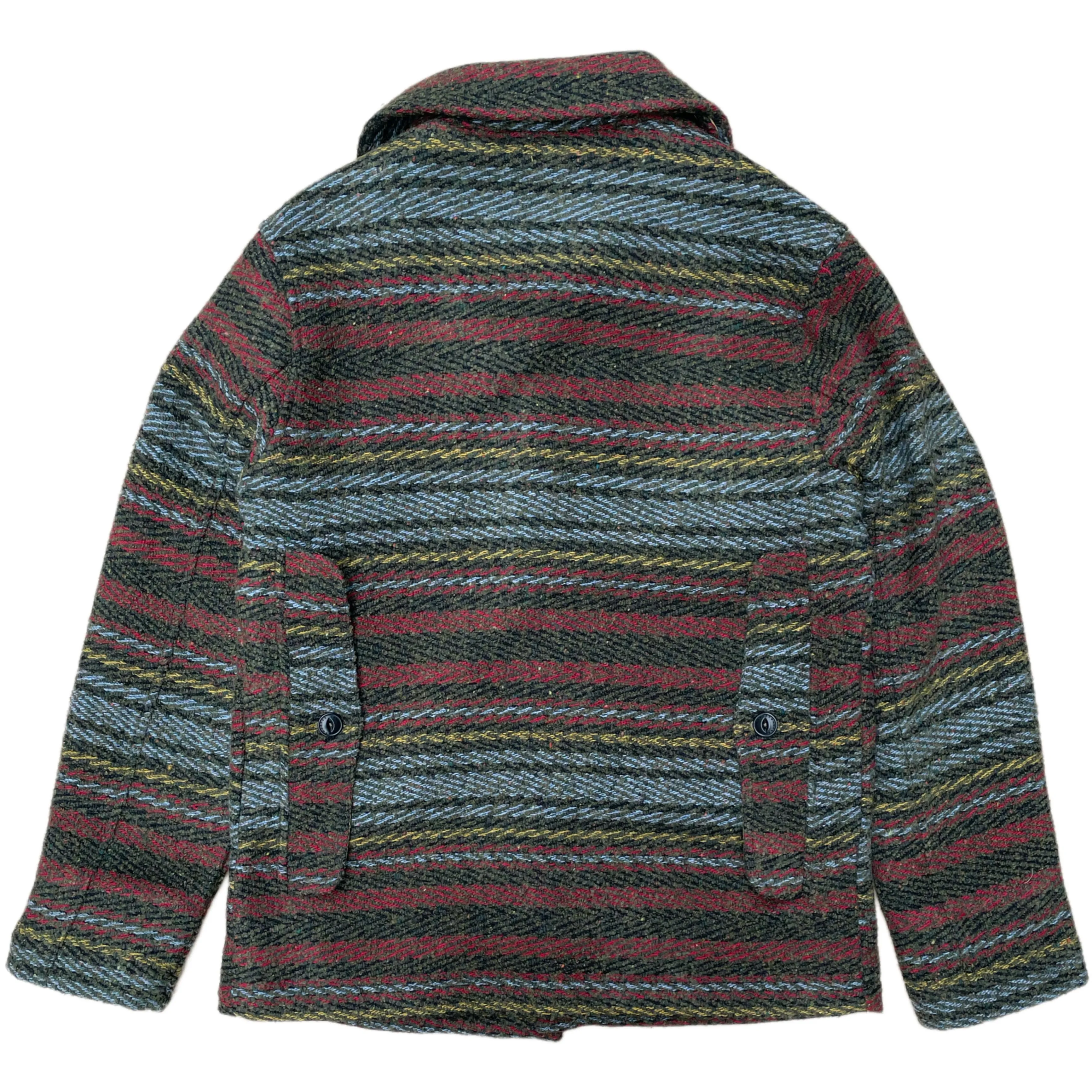 THE QUARTERMASTER Hunter Jacket Calvana Striped Green