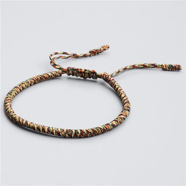 TIBETAN BUDDHIST HANDMADE LUCKY KNOT BRACELETS - NEW COLORS