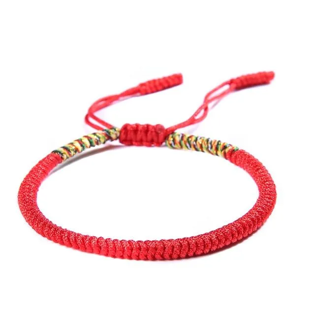 TIBETAN BUDDHIST HANDMADE LUCKY KNOT BRACELETS - NEW COLORS