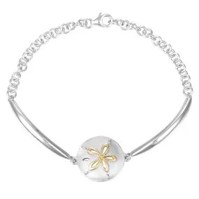 Two-Tone Sand Dollar Bracelet