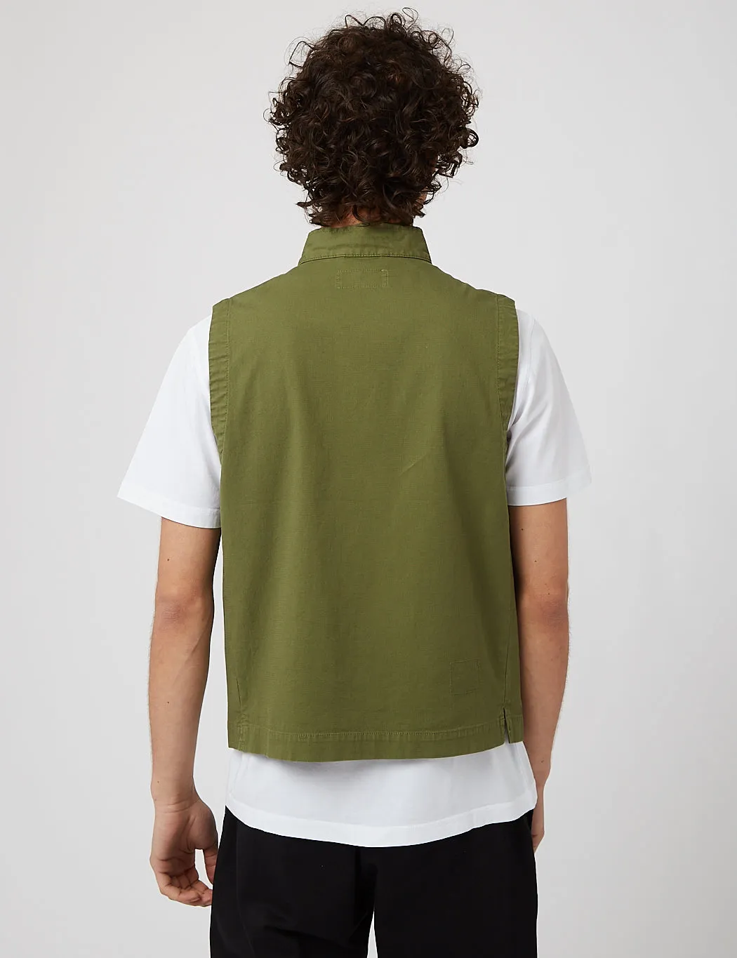 Universal Works Battleman Waistcoat - Olive