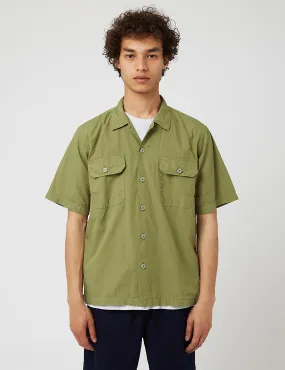 Universal Works Utility Shirt - Olive Green