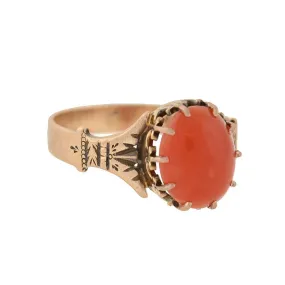 Victorian 14kt Natural Coral Ring