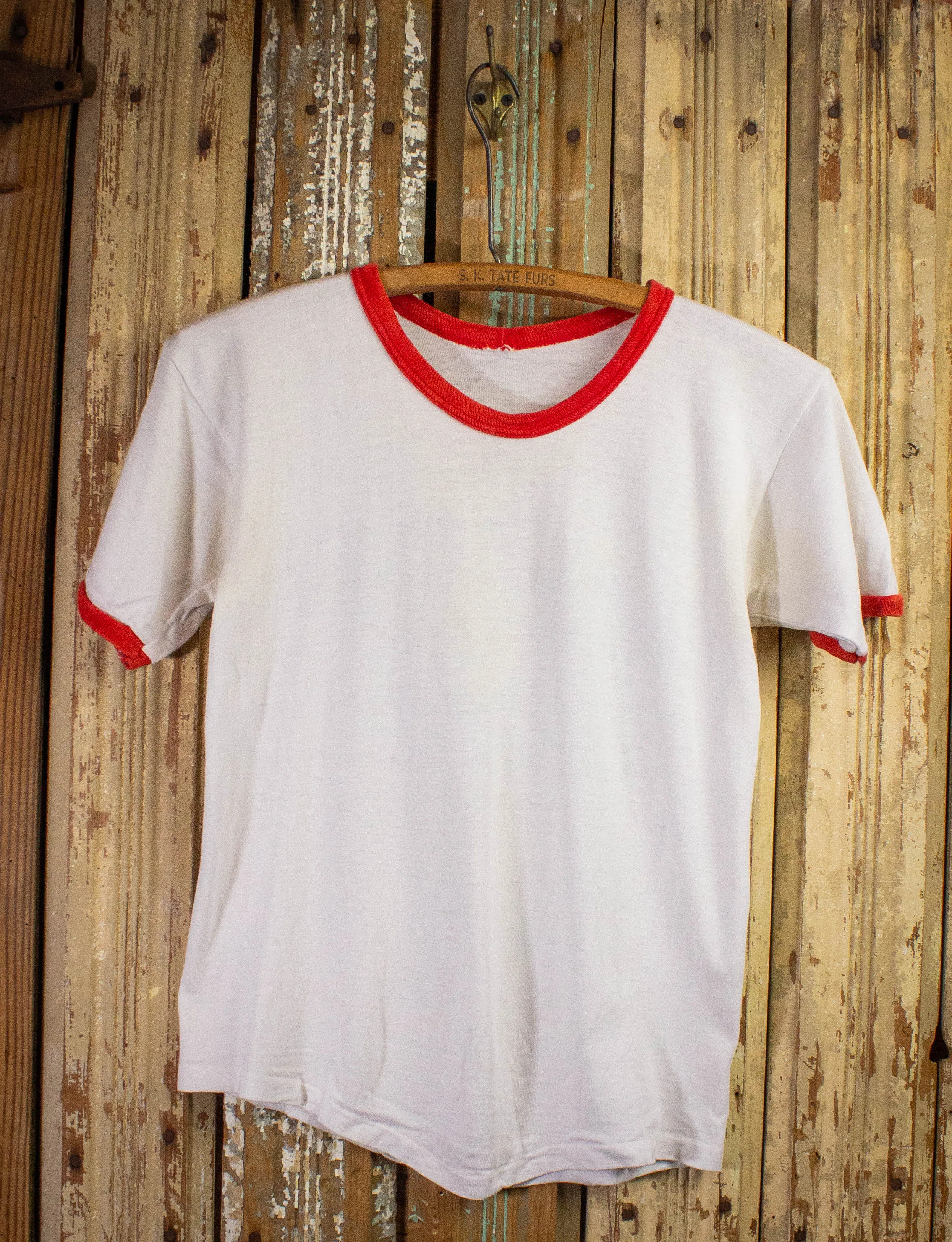 Vintage Sha-Na-Na Ringer Concert T Shirt 70s White/Red XS