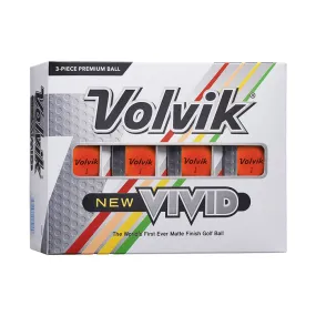 Volvik NEW Vivid Golf Balls - Orange