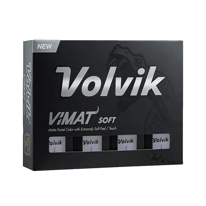 Volvik Vimat Soft Golf Balls - White