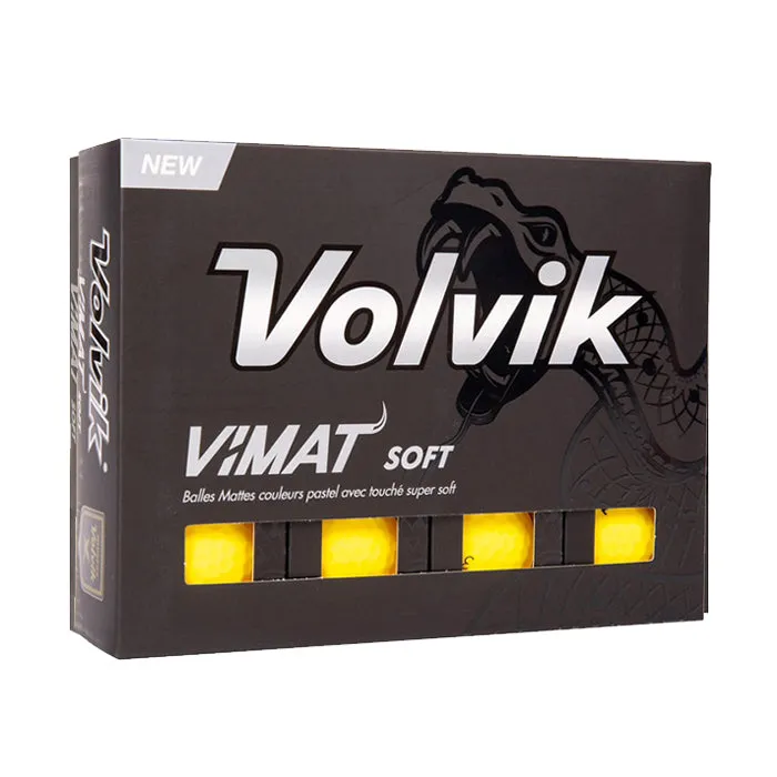 Volvik Vimat Soft Golf Balls - Yellow