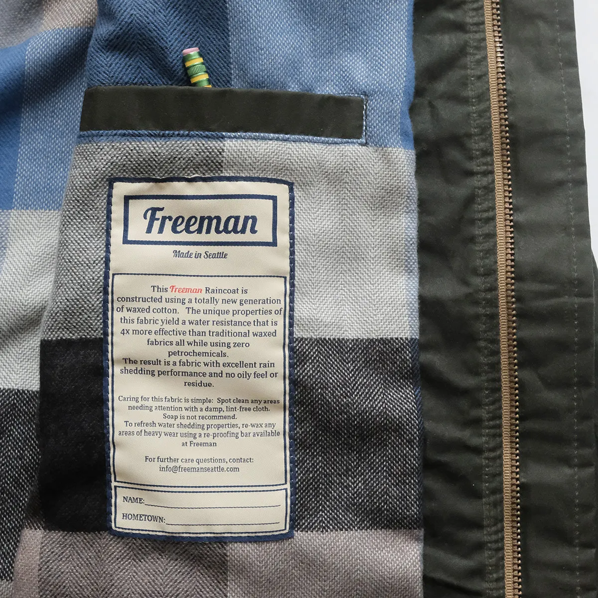 Waxed Freeman – Olive