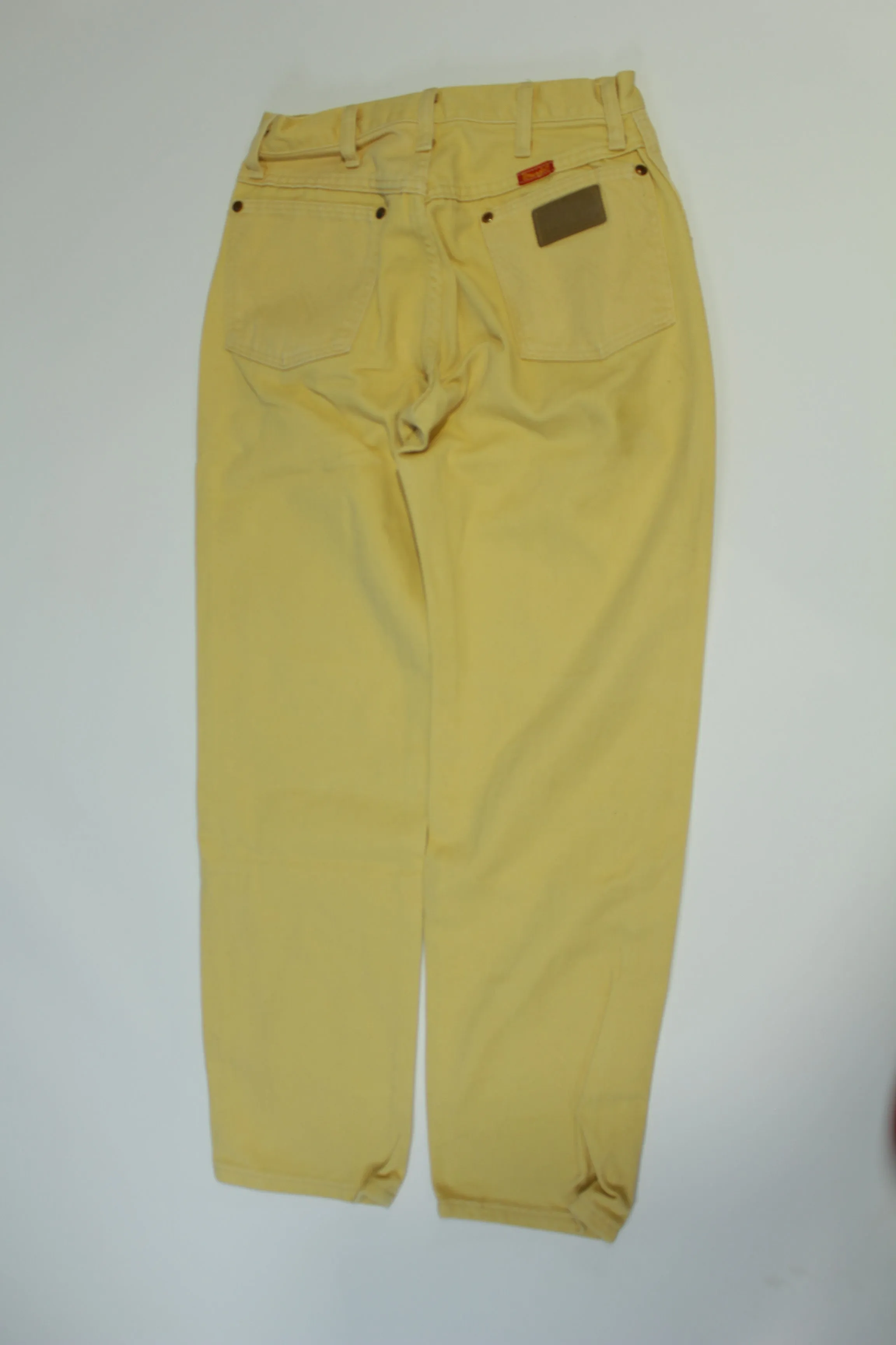 Wrangler Pro Rodeo Vintage 90's 14MWZWE Made in USA Yellow Cream Jeans